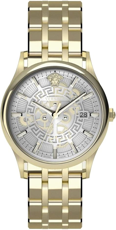 versace men's aiakos watch|Versace Mens Silver 44 mm Aiakos Watch V18040017, White, .